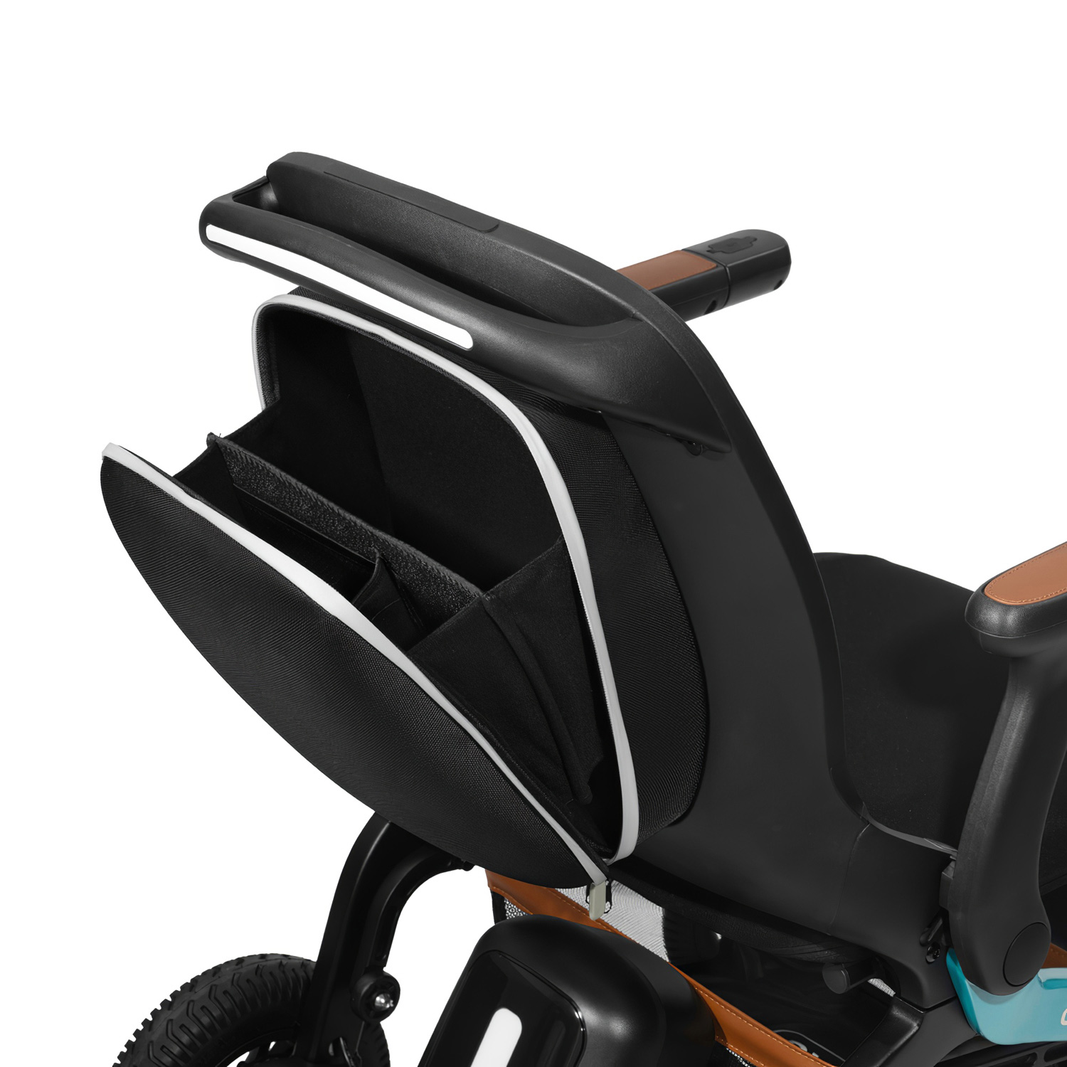 Кресло-коляска инвалидная ORTONICA Pulse 680 с электроприводом до 150кг (ширина сиденья 45см) черная - 16