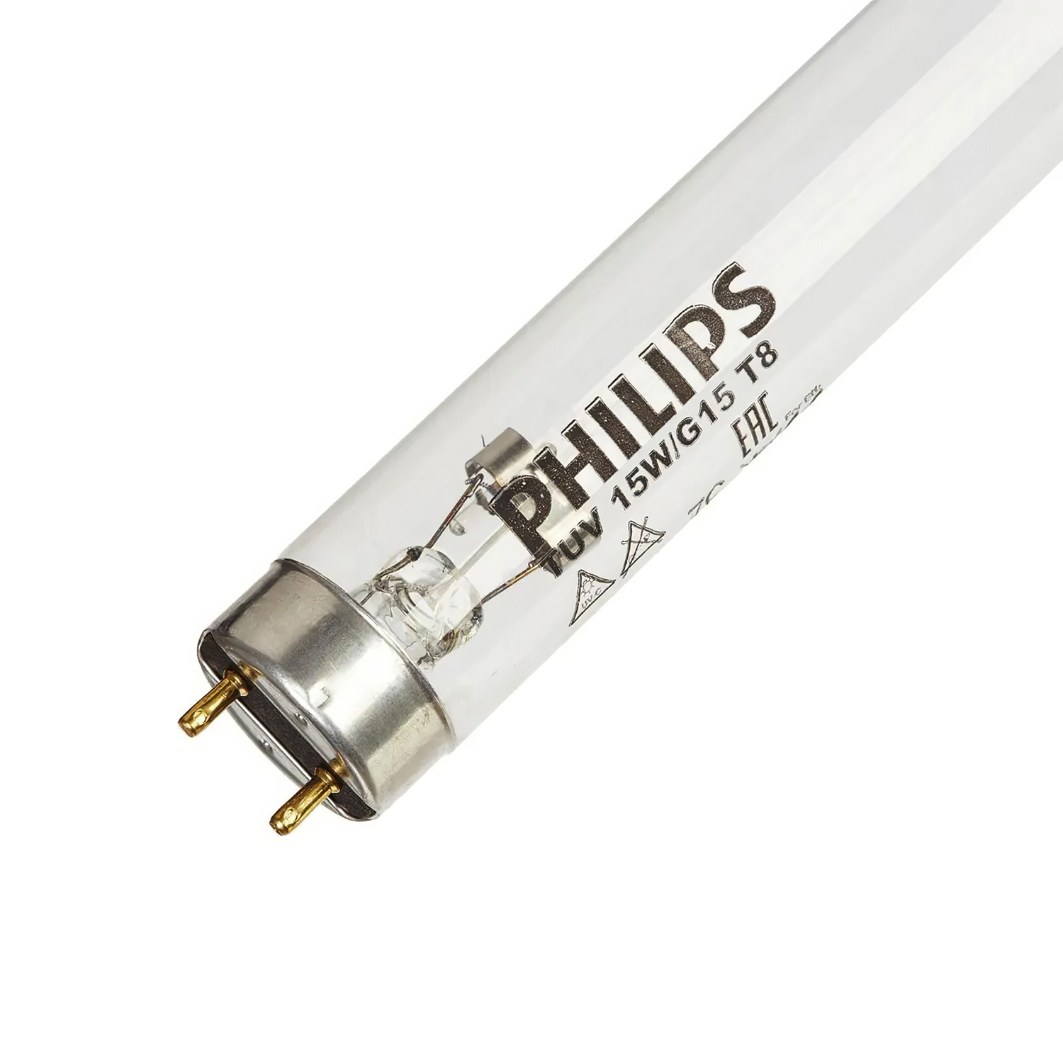 Лампа бактерицидная PHILIPS TUV Longlife 15W/G15 T8 G13 для облучателей ДЕЗАР-3, ДЕЗАР-4, ДЕЗАР-5, ДЕЗАР-7
 - 1