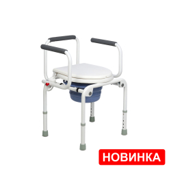 Новинка! Кресло-туалет ARMED KR813K с поручнями, до 150 кг